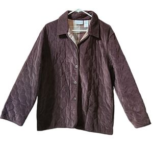 Alfred Dunnar Quilted coat size 12.